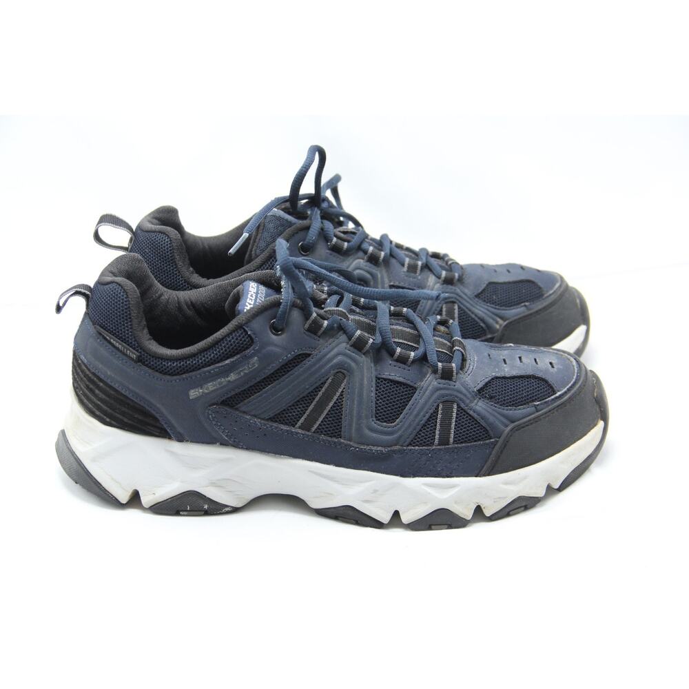 Skechers Outdoor Shoes Mens 10.5 Wide Blue Relaxed Hiking Water Repel 51885EWW